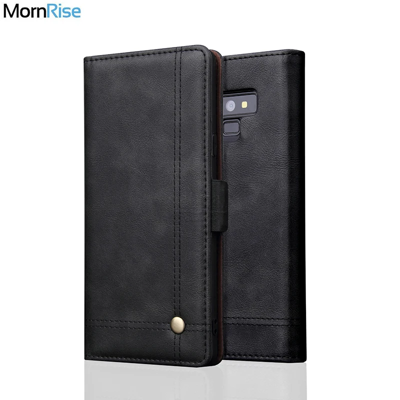 Роскошный тонкий кожаный чехол в стиле ретро для Samsung Note 9 бумажник с подставкой