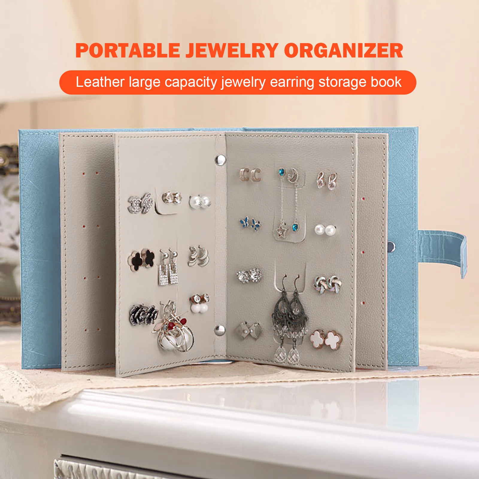 

Органайзер для хранения сережек и гвоздиков, Кожаная подставка для хранения сережек, витрина, органайзер для ювелирных изделий