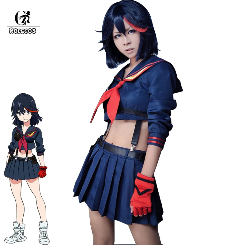 Костюм для косплея ROLECOS с аниме убить la KILL женская школьная форма JK топ и юбка