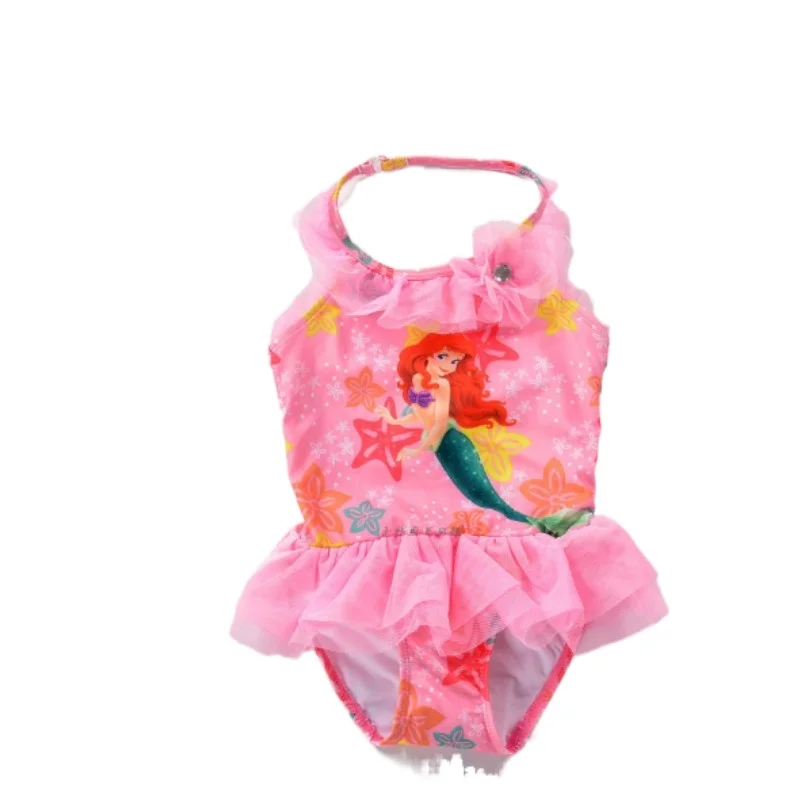 Слитный купальник для девочек купальный костюм бикини маленьких Русалочка