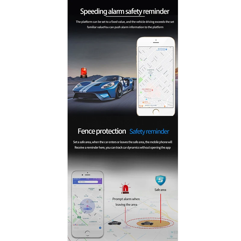 

GPS Car Tracker Real Time Device Locator Remote Control Anti-theft Hidden 10-40V