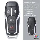 KEYECU умный дистанционный ключ-брелок от машины 4 кнопки 315 МГц ID49 чип для Ford Fusion Edge Explorer Mustang 2015 2016 2017 M3N-A2C31243800