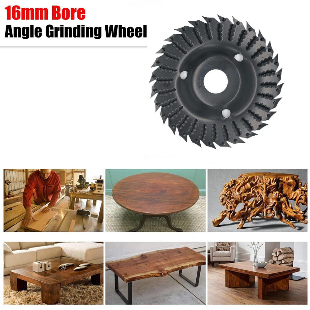

Woodworking Wood Angle Grinding Wheel Abrasive Disc Sanding Carving Rotary Tool with Shape Teeth for Woodworking