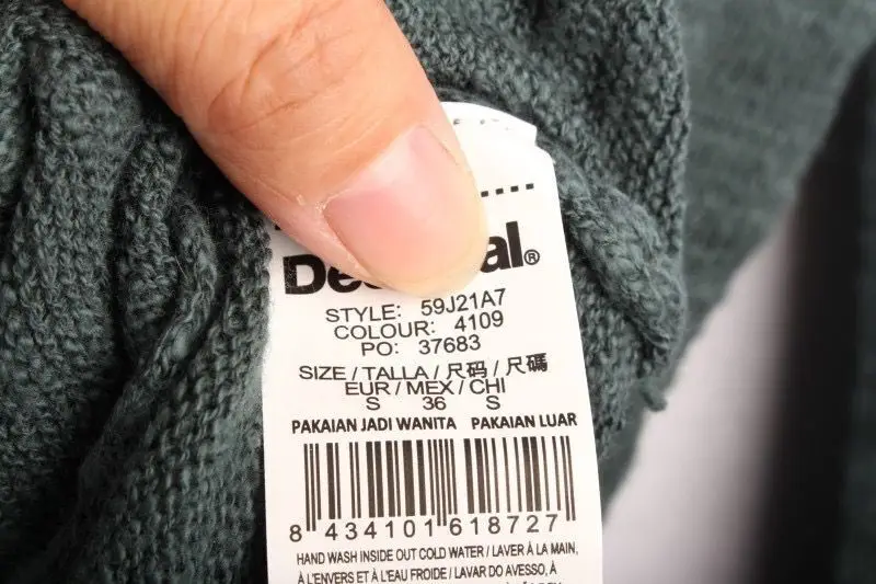 DESIGUAL испанские весенние и осенние тонкие средние и длинные вязаные свитера xs-xxl