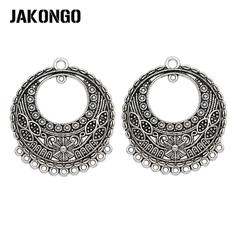 

4 шт античные с серебристым покрытием в богемном стиле Стиль разъемы для изготовления ювелирных изделий ручной работы ожерелье Подвески Ак...