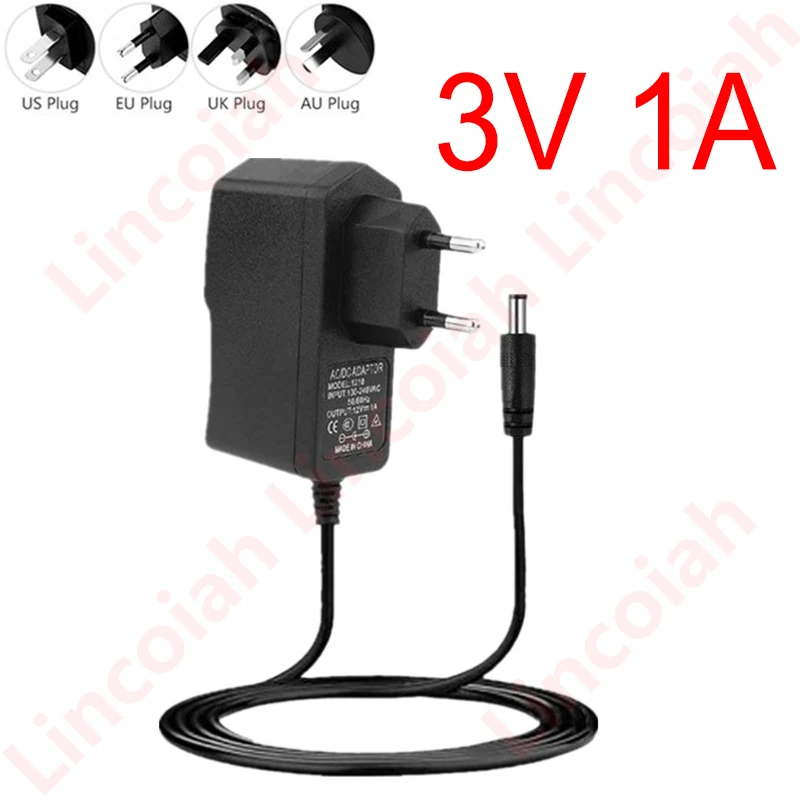 Converter Adaptor 3 V Volt Charger Power Supply Eu Plug 5.5m