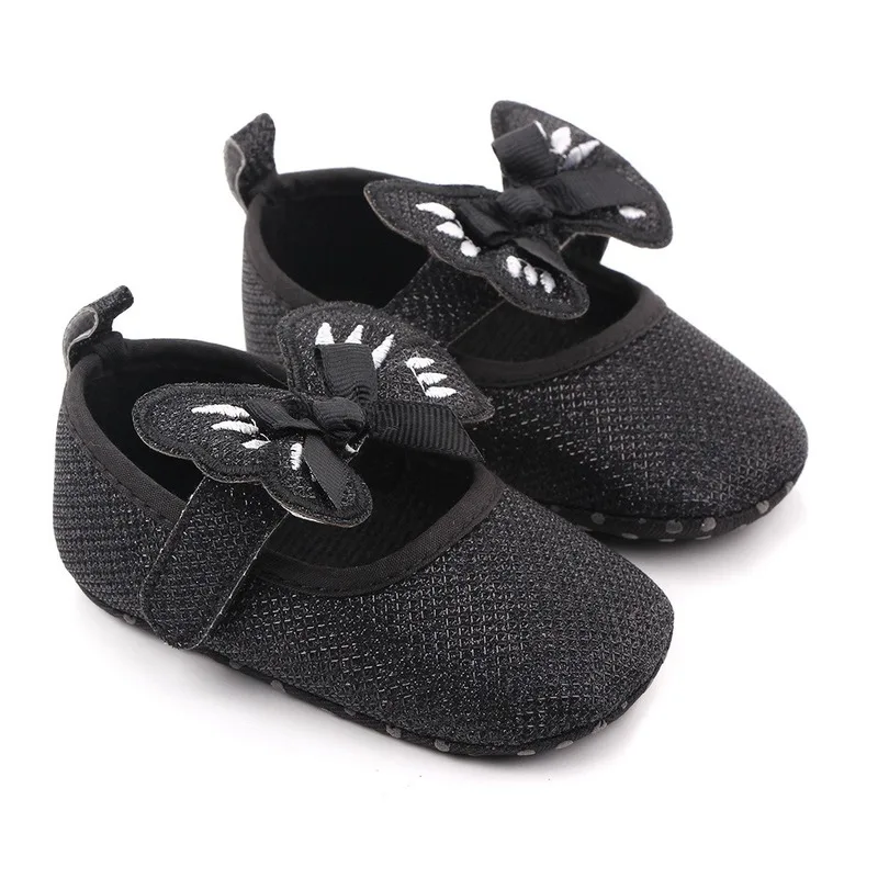 Мокасины с бабочками для маленьких девочек модная дышащая обувь новорожденных