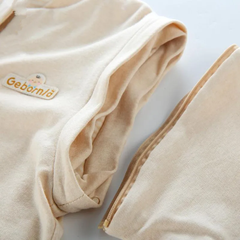 Спальный мешок с длинным рукавом для новорожденного хлопковый спальный