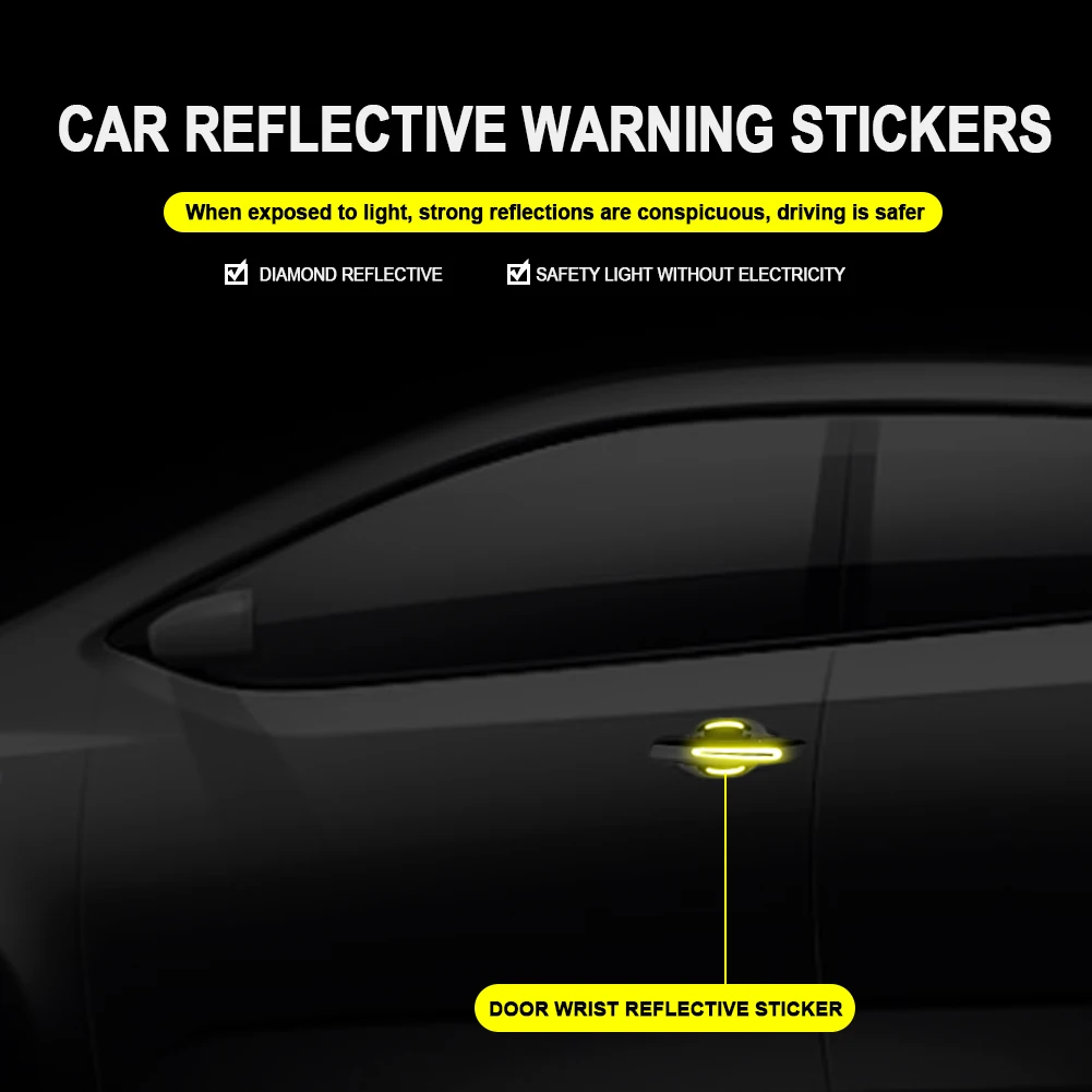 

Door Handle Sticker 3D Carbon Fiber Car Door Handle Paint Scratch Protector Sticker Auto Door Handle Scratch Cover