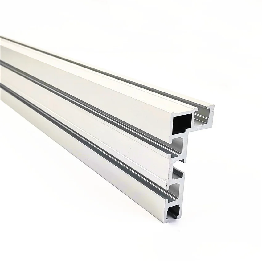 Алюминий 75 мм высота Miter Track T-track стоп раздвижные кронштейны Miter Gauge забор разъем для деревообработки верстак DIY инструмент - Цвет: 600mm