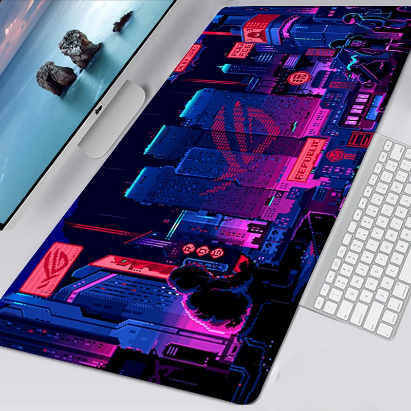 Asus большой коврик для мыши замок края Коврик Для Мыши Компьютерный 90x40 см аниме с