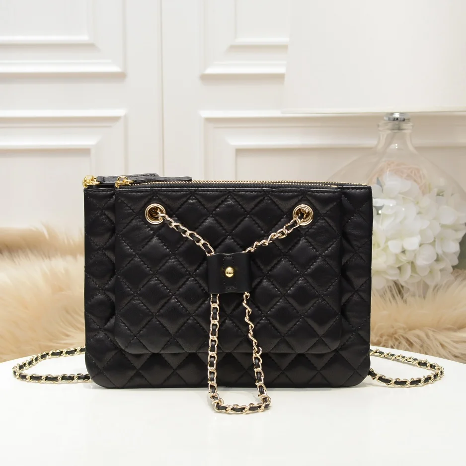 

Bag 2021 new style versatile fashion web celebrity rhomboid chain twin clutc