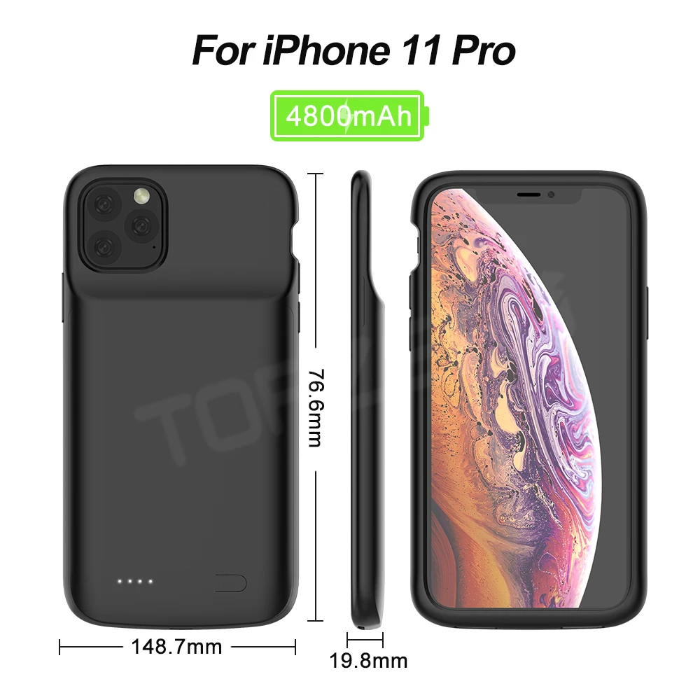 Зарядное устройство чехол для iPhone 5 5S SE 6 6S 7 8 Plus X XS XR XS MAX 11 Pro MAX Универсальное портативное зарядное устройство чехол