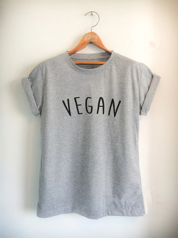 

Vegan Unisex women mens t shirt high quality girls tops Tumblr casual tees t shirt vegan tops tees tumblr t shirt- J916