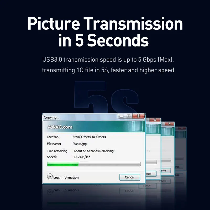 Кабель-удлинитель Baseus USB к Папа-папа с на Micro B 3 0 5 Гбит/с 2 А кабель для быстрой