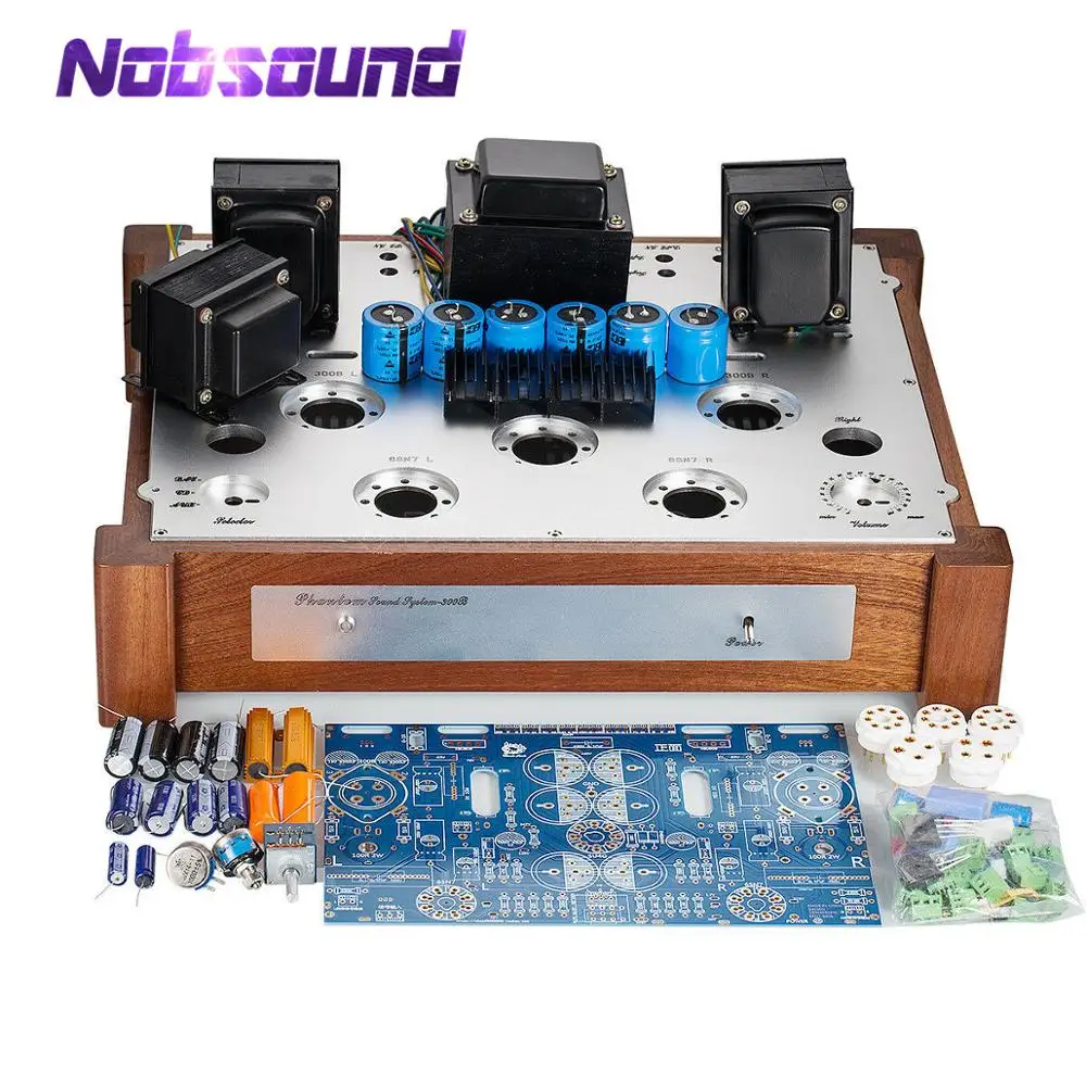 Nobsound 300B усилитель вакуумной трубки печатной платы класса A стерео аудио усилитель мощности DIY KIT 7 Вт* 2