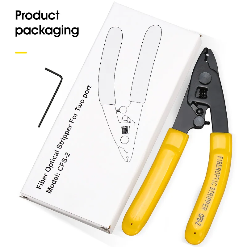 3 packs Fiber Optic Tool Kit Kevlar Scissors Double Hole Pliers Stripper and Fiber Optic Stripper CFS-2 3 packs Fiber