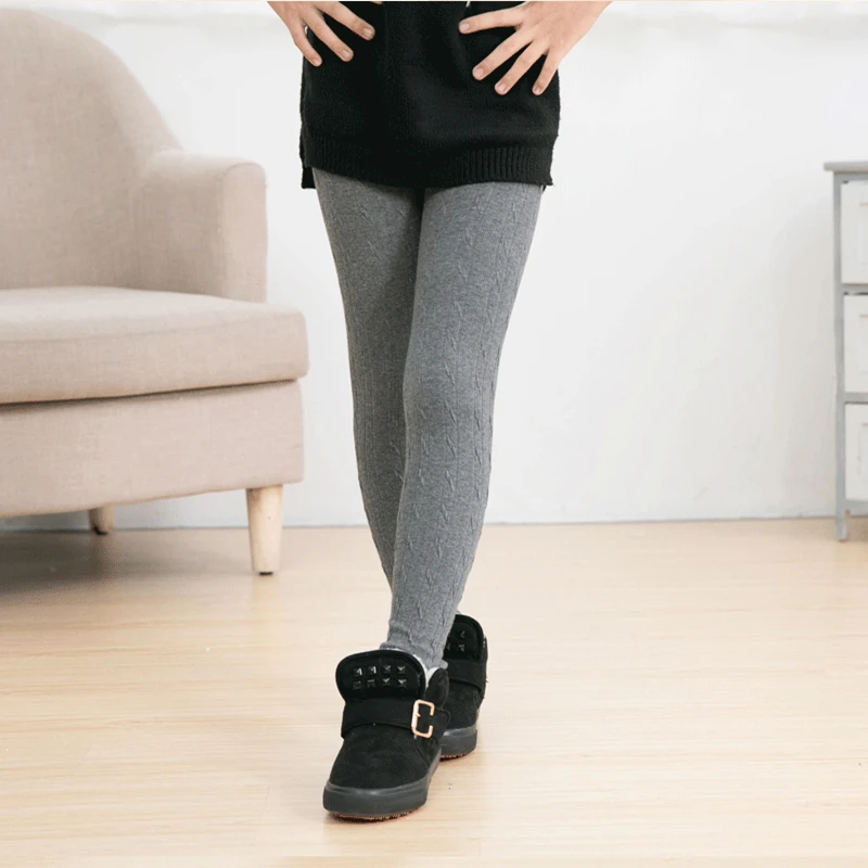 Зимние леггинсы для девочек чулки маленьких плотные теплые хлопковые с