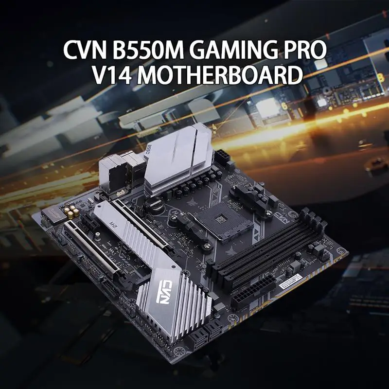 Verkaufen Bunte CVN B550M Gaming PRO V14 Motherboard Gaming Mainboard AMD AM4 Buchse Unterstützung 3rd Generation AMD Ryzen Prozessoren