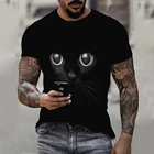 Футболка Мужскаяженская с коротким рукавом, круглым вырезом и 3D-принтом