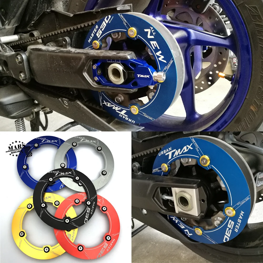 Motorcycle Decorative Cover Transmission Belt Pulley Adornment Wheel For Yamaha T-MAX 530 2017 TMAX530 SX TMAX DX | Автомобили и