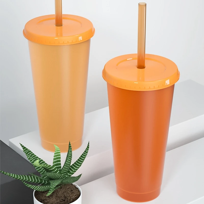 750 мл семейная чашка с крышкой изменением цвета для напитков кофейной чашки