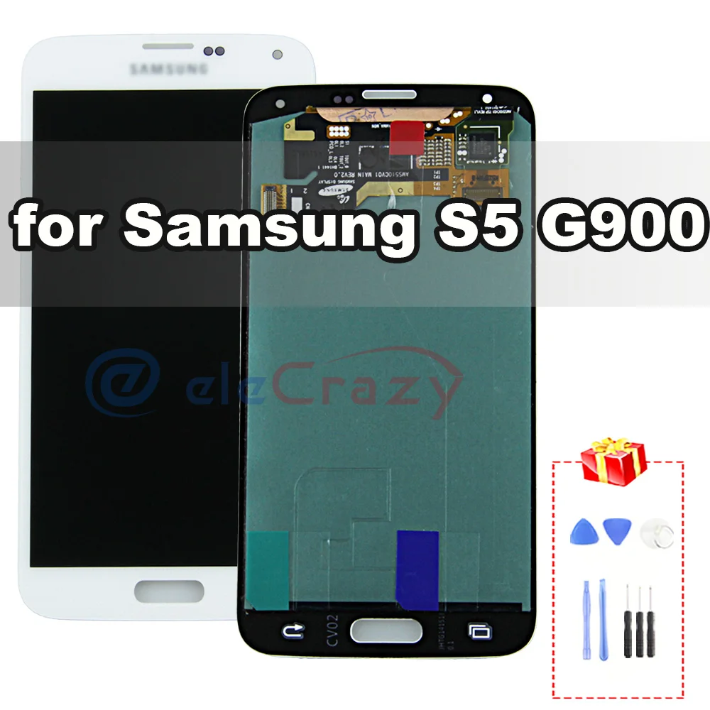 

For Original Samsung Galaxy S5 i9600 LCD G900 G900F G900M G900H Display Touch Screen Digitizer Assembly Replacement NO Dead Pixe