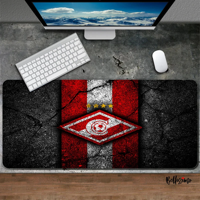 

Spartak Mat on Desk Protector Pads Mouse Pad Anime Keyboard Game Table Pc Accessories Gaming White Board Office Carpet Mouse Xxl