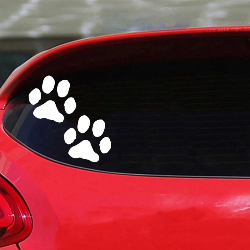 40706 # наклейки на авто ОТПЕЧАТКИ ЛАП водонепроницаемые машину наклейка для