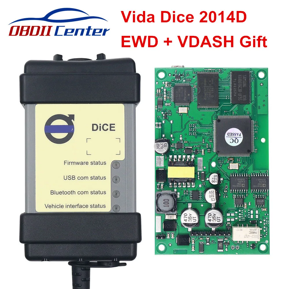 Vida Dice 2014D Для Volvo Vida Dice 2014D диагностический сканер инструмент для Volvo Dice Pro Автомобильный диагностический интерфейс EWD VDASH обновление прошивки - Цвет: Vida Dice 2014D