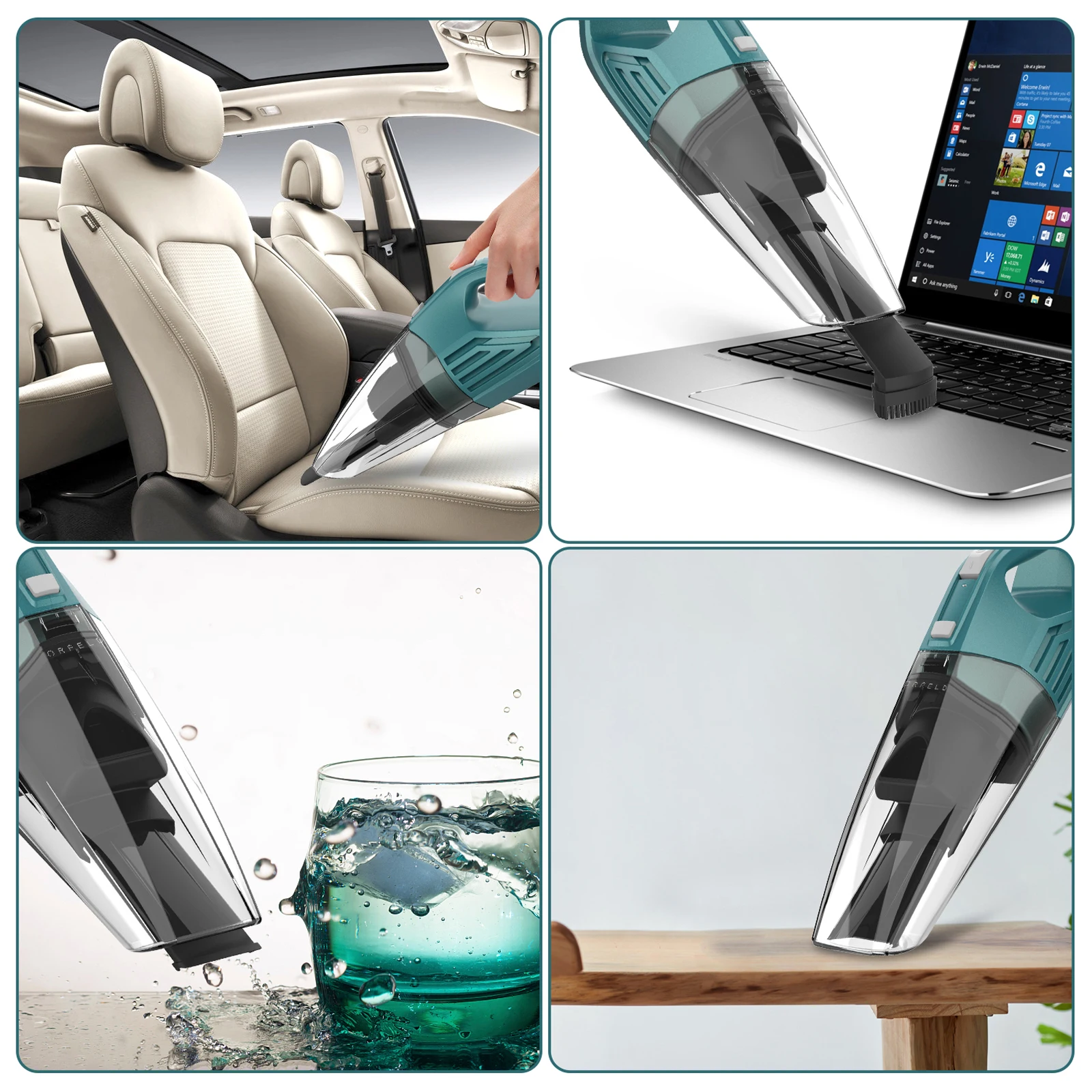 

Orfeld Portable Cordless Car Vacuum Cleaner Wireless Rechargeable Household Automatic Vacuum Cleaner 8000pa High Suction Power