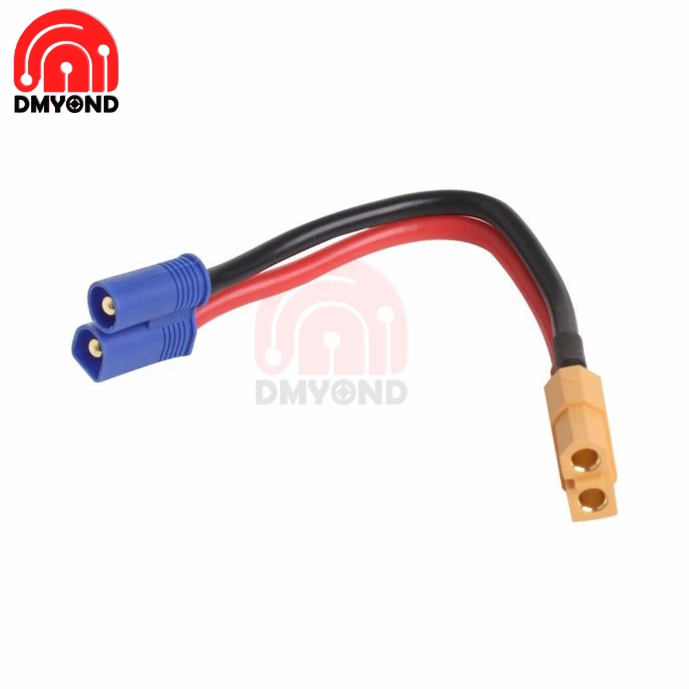 Коннектор типа банан EC2 с разъемом папа к разъему XT60 кабель переходник мама для