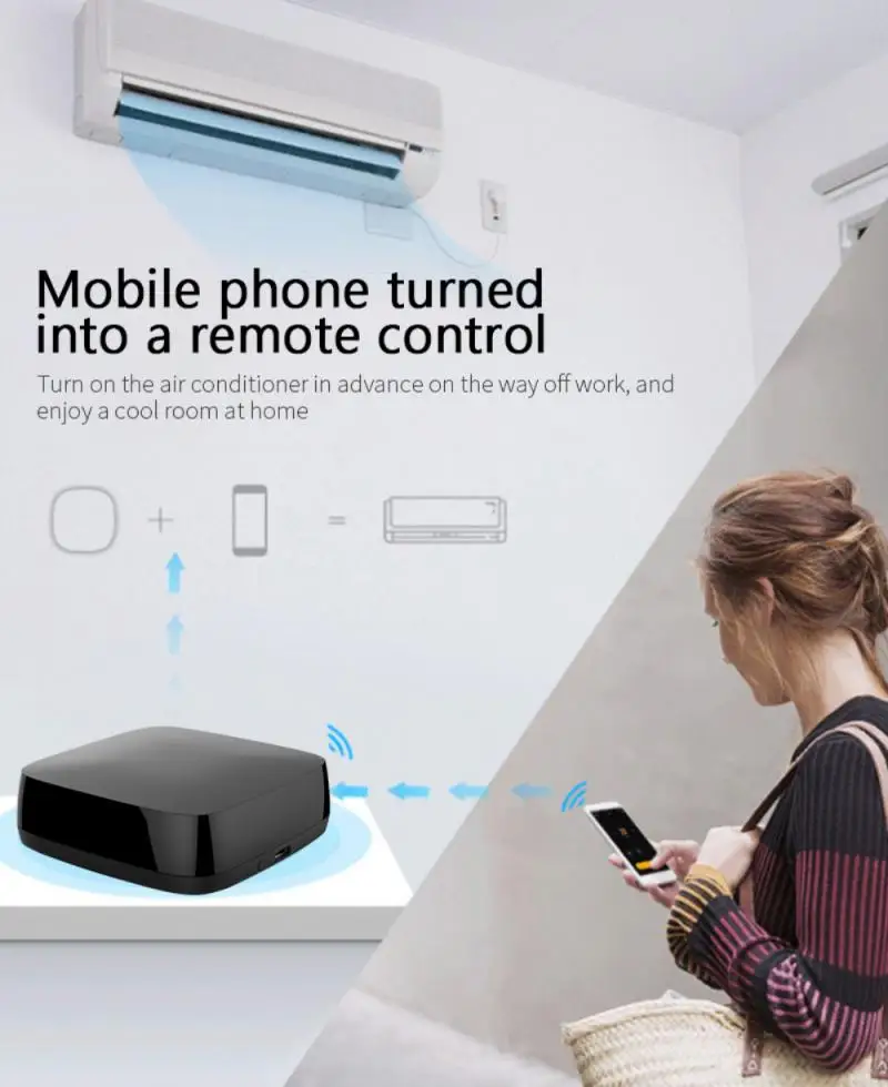 Смарт-Беспроводной Wi-Fi-ИК-пульт дистанционного управления Tuya/приложение Smart Life