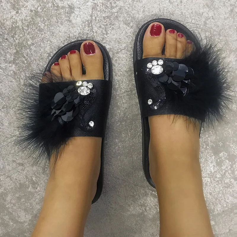 Тапочки женская домашняя обувь для дома с рисунком меховая всей семьи