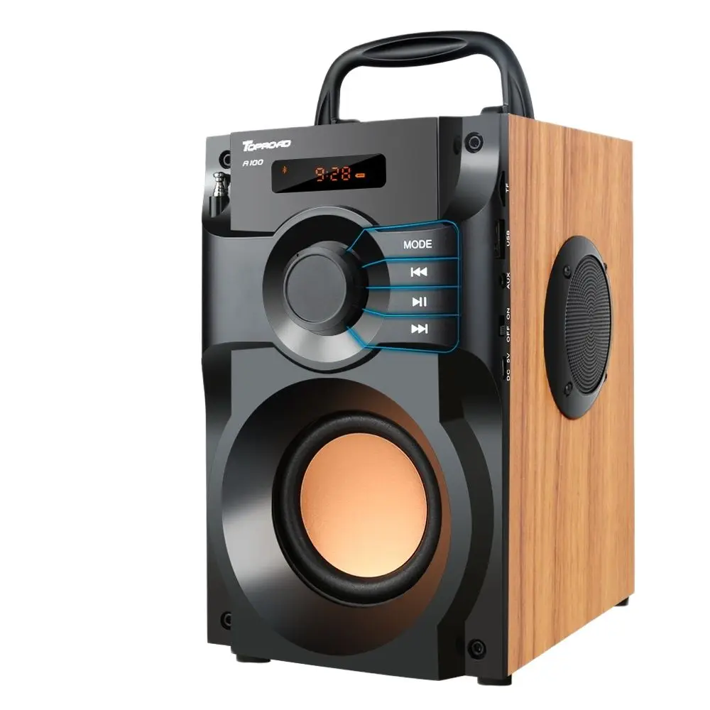 

Portable Bluetooth Speaker Wireless Stereo Subwoofer Bass Speakers Column Support FM Radio TF AUX USB Remote Control