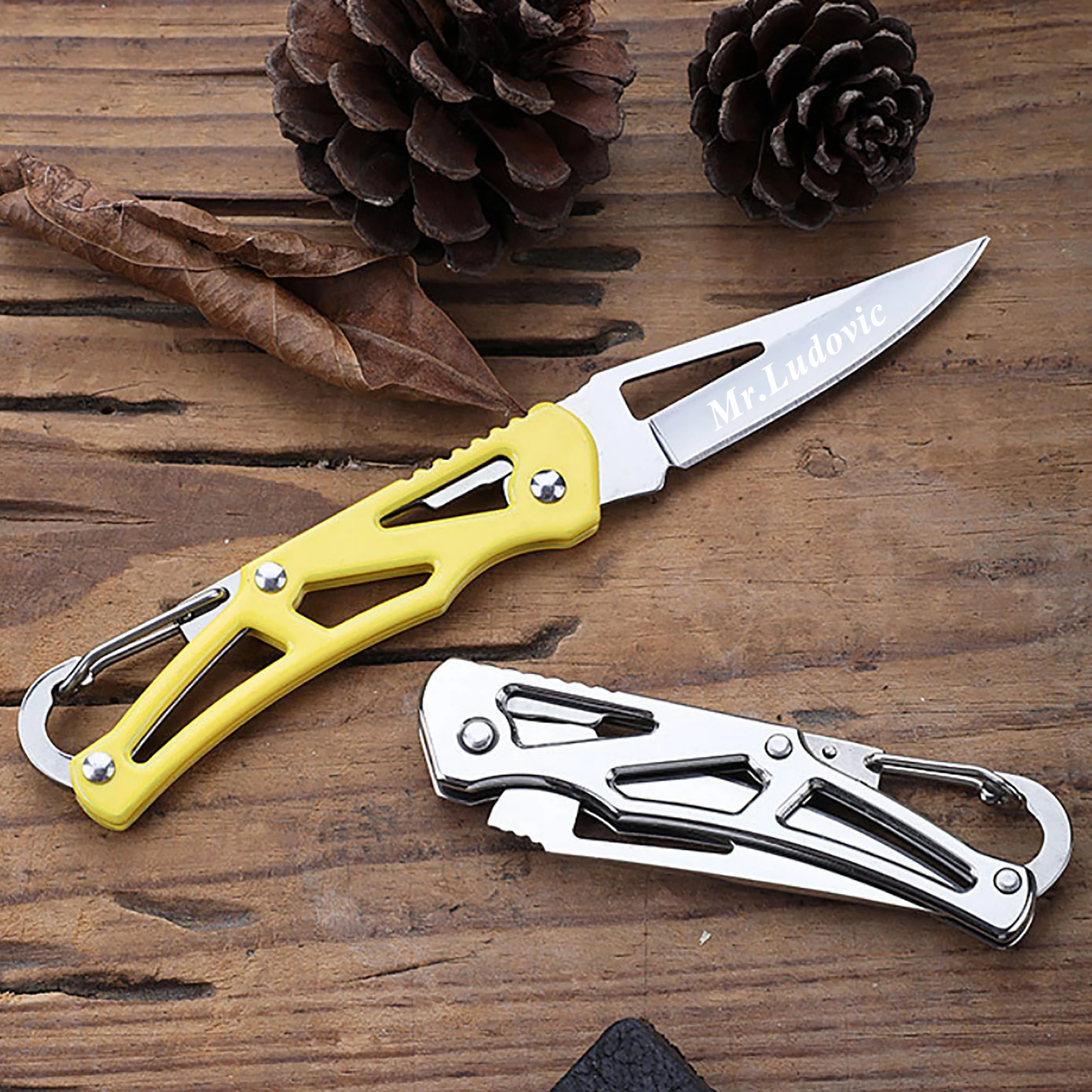 Новый японский нож с гравировкой имени и логотипом лезвием 3cr13 для мужчин