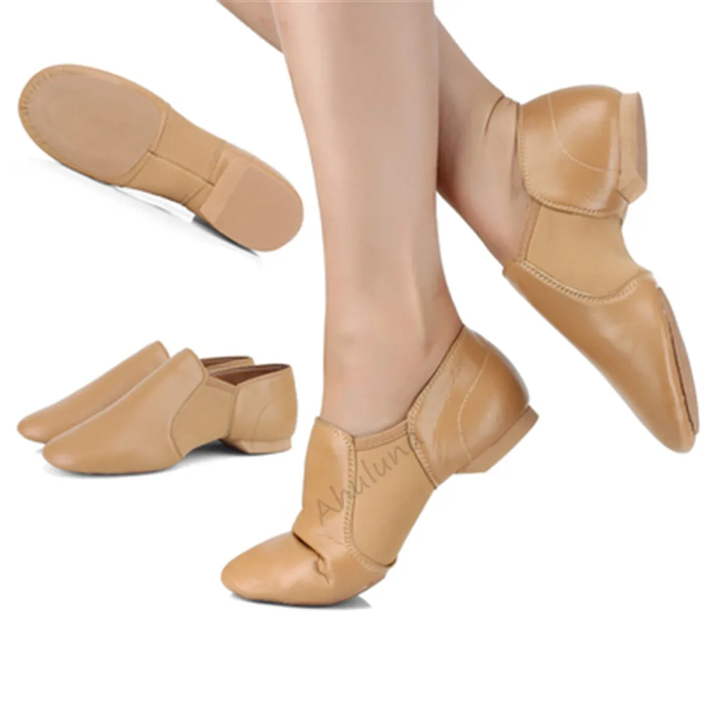 Женские Танцевальные Кроссовки без шнуровки черные и желтые современные