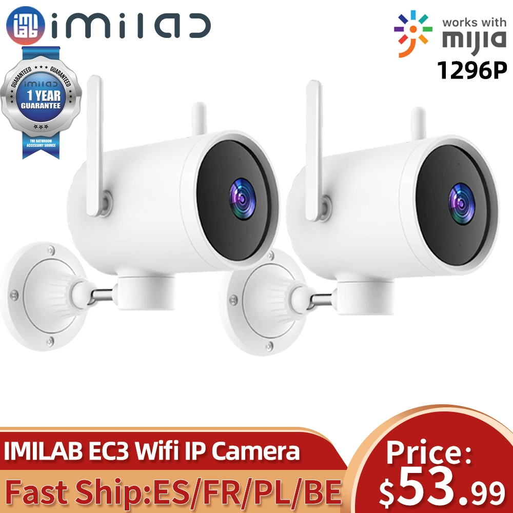 IMILAB EC3 Wifi Outdoor Camera Xiaomi 2K HD Ip Mi Home Security Protection Video Surveillance Cam Cctv IR Night Vision Webcam |