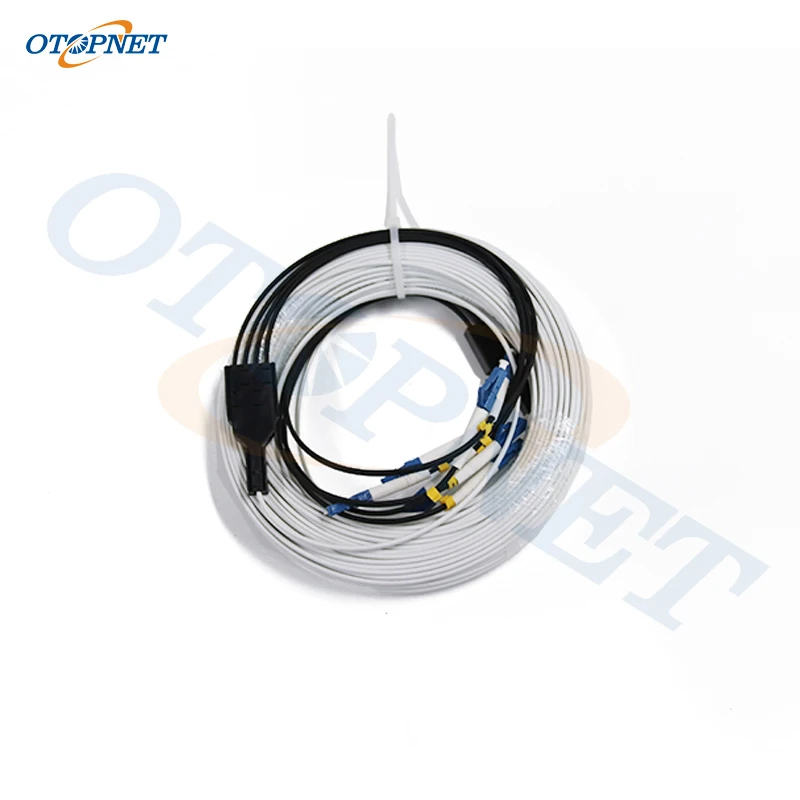 Внутренний 2 стальной волоконно-оптический кабель FTTH патч-корд с коннектором 4 LC