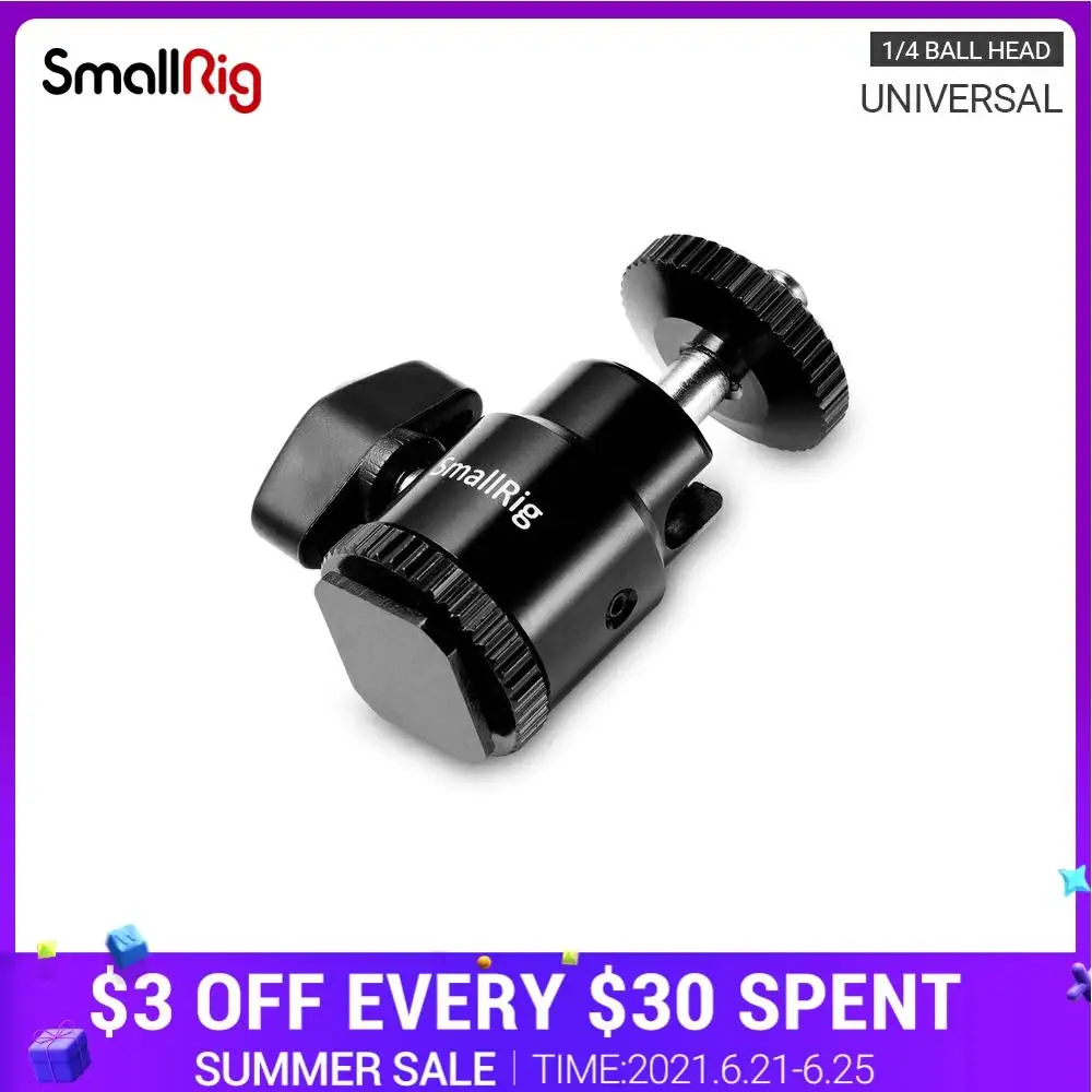 Держатель горячего башмака для камеры SmallRig 1/4 "с дополнительным винтом 1/4"