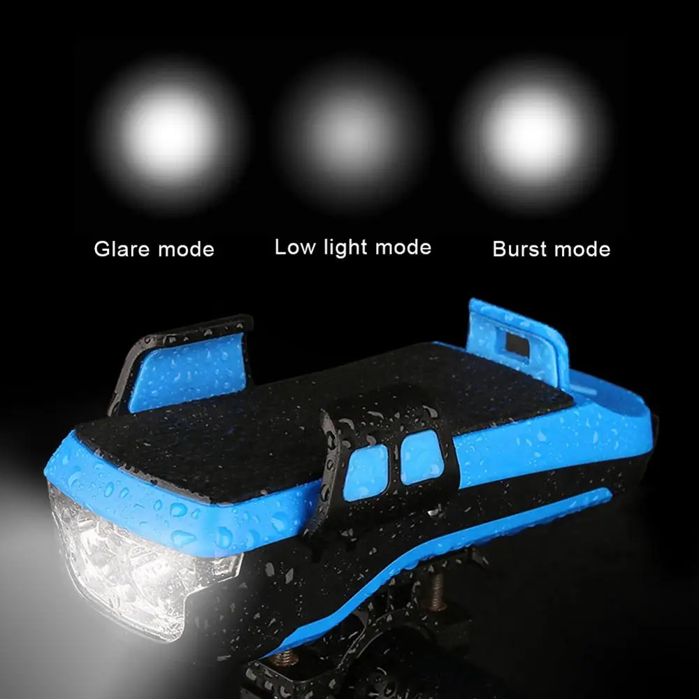 4 modes bicycle light cycling phone holder bike headlight mobile phone bracket usb rechargeable bicycle holder front lamp free global shipping