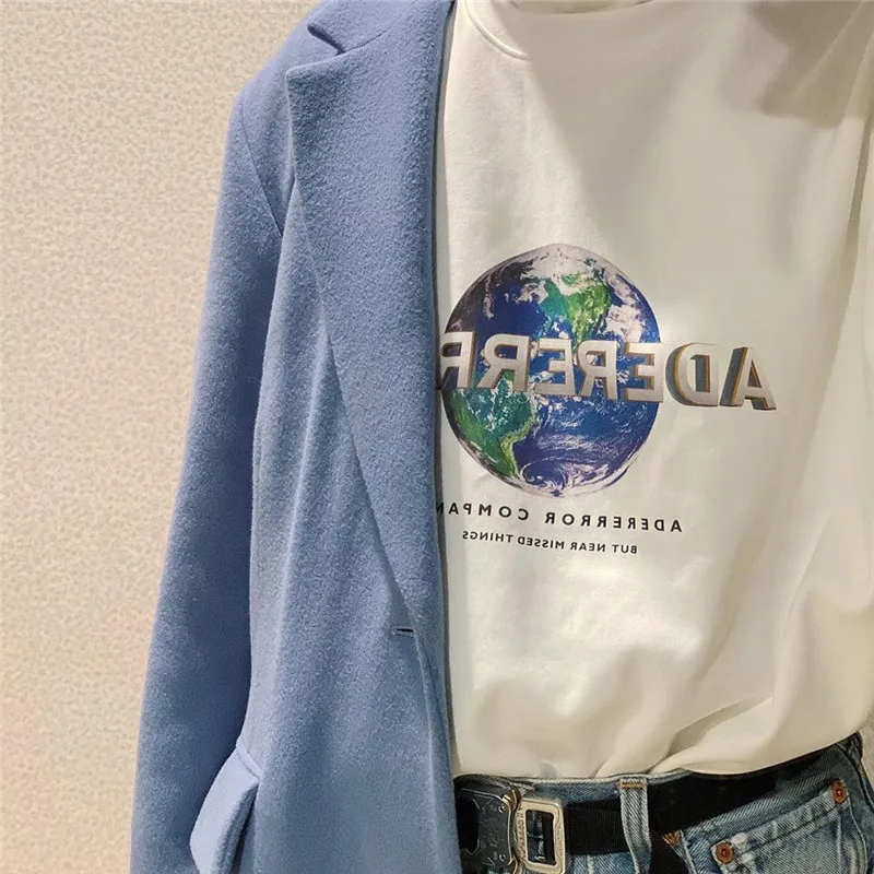 320g Fabric Thick Oversized Adererror T Shirt Men Women 1:1 High Quality Movie Company Couples Tees Ader Error T-Shirt | Мужская одежда