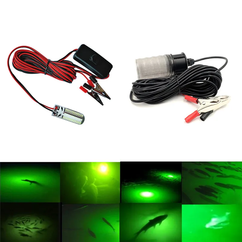 

12V Fishing Light LED Underwater Fishing Light Lures Fish Finder Lamp Fishing Deep Drop Underwater Light Fishing Tools