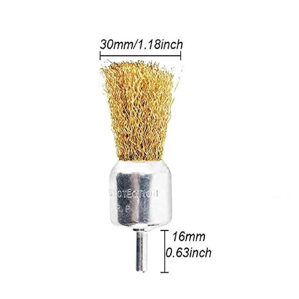 5 шт. латунная проволочная щетка 30 мм/75 мм провод туфли на плоской подошве с