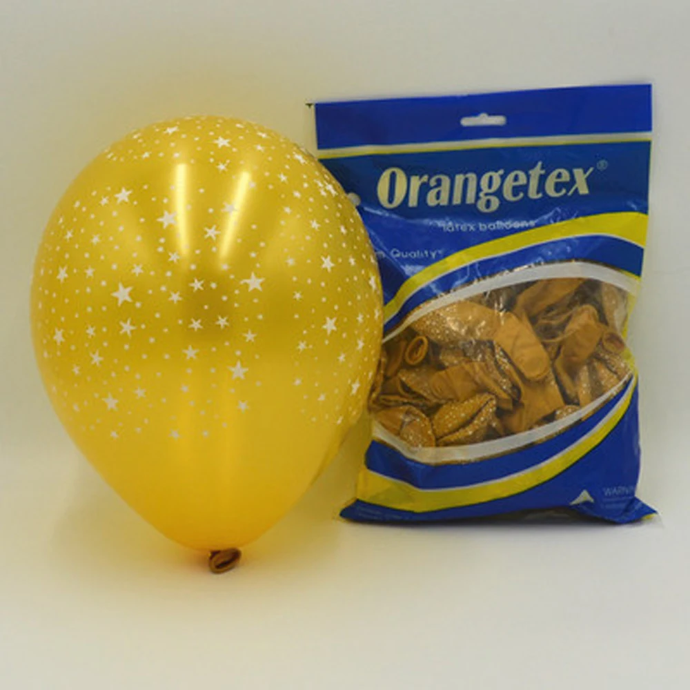 10 шт. дюймовые латексные воздушные шары с принтом звезд розовый синий прозрачный