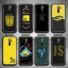 NodeJS JavaScript аксессуары для телефона чехол для Redmi 9A 8A 7 6 6A Note 9 8 8T Pro Max Redmi 9 K20 K30 Pro