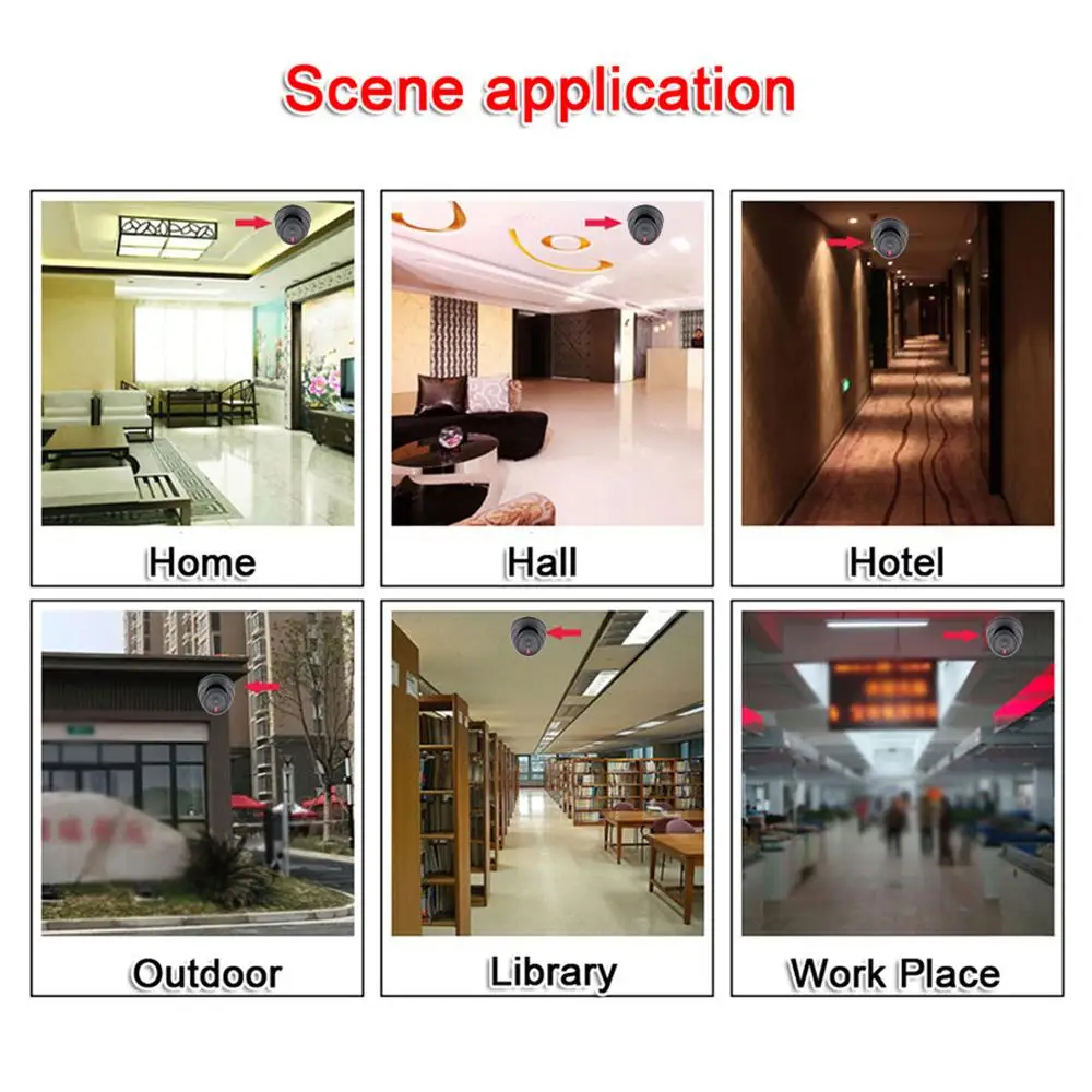 LINTIANCHENG 2 шт. камера для внутреннего/наружного наблюдения с мигающими