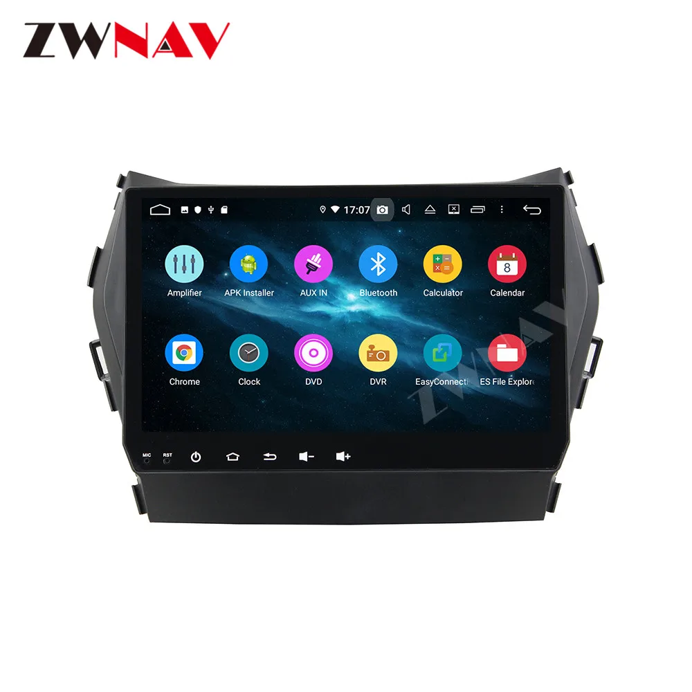 Android 9 IPS экран PX6 DSP для Hyundai IX45 Santa fe 2013 2017 автомобильный без DVD GPS мультимедийный