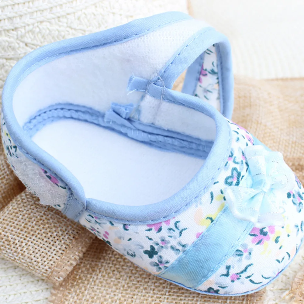 

ISHOWTIENDA Baby Girl Soft Sole Bowknot Print Non-slip Casual Shoes Toddler High Quality Princess Shoes Charming