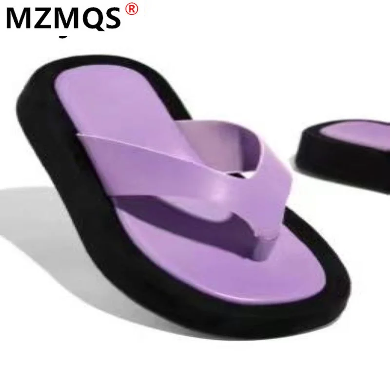 

2021 Summer New Women's Shoes Fashion Wedges Casual Flip Flops Sandals Outdoor Beach Platform Open Toe Sandals Zapatos Mujer